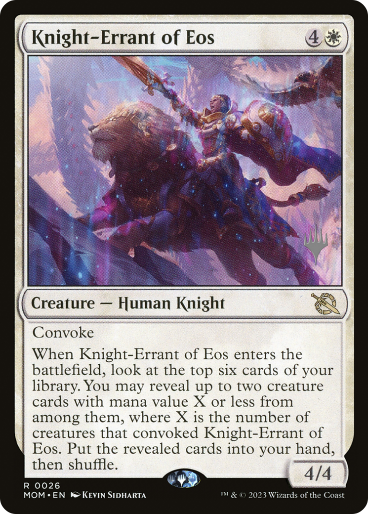 Knight-Errant of Eos (Promo Pack) [March of the Machine Promos] | Shuffle n Cut Hobbies & Games