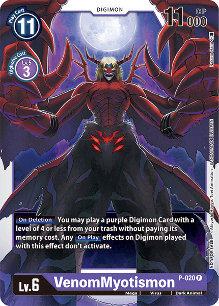 VenomMyotismon [P-020] [Promotional Cards] | Shuffle n Cut Hobbies & Games