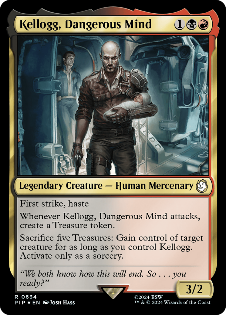 Kellogg, Dangerous Mind (Surge Foil) [Fallout] | Shuffle n Cut Hobbies & Games