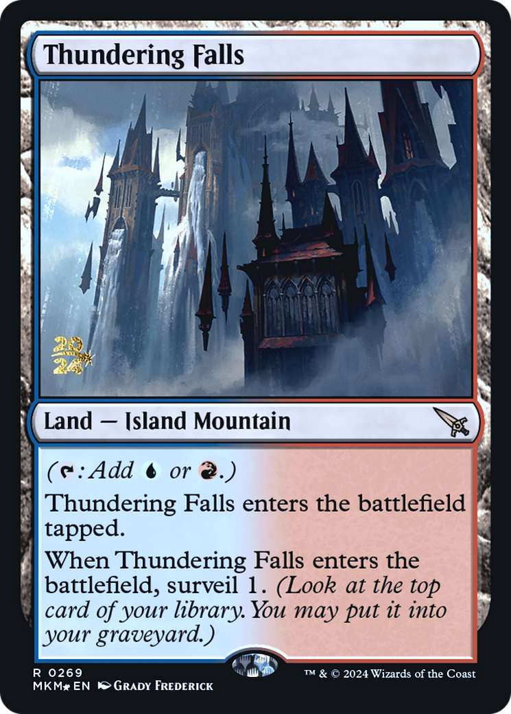 Thundering Falls [Murders at Karlov Manor Prerelease Promos] | Shuffle n Cut Hobbies & Games