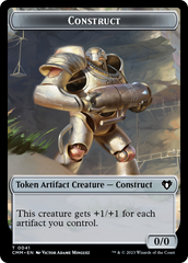 Spirit (0010) // Construct (0041) Double-Sided Token [Commander Masters Tokens] | Shuffle n Cut Hobbies & Games