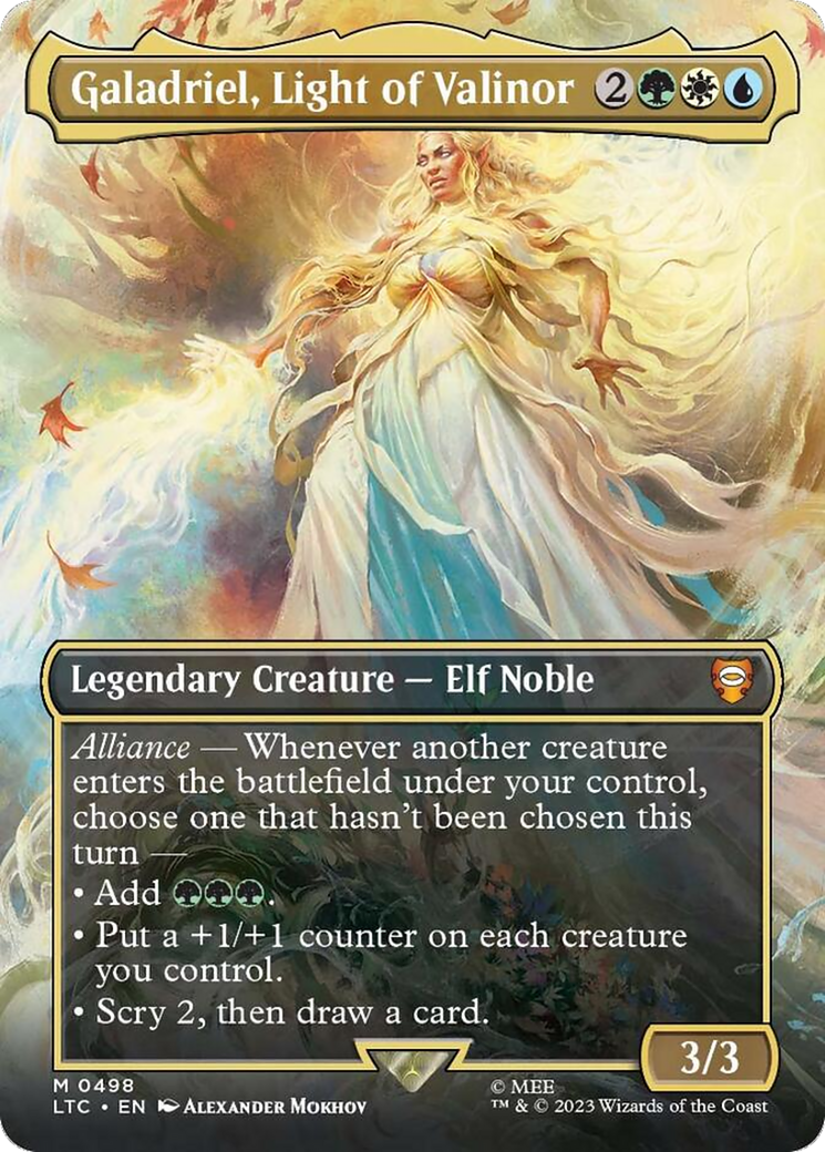 Galadriel, Light of Valinor (Borderless) [The Lord of the Rings: Tales of Middle-Earth Commander] | Shuffle n Cut Hobbies & Games