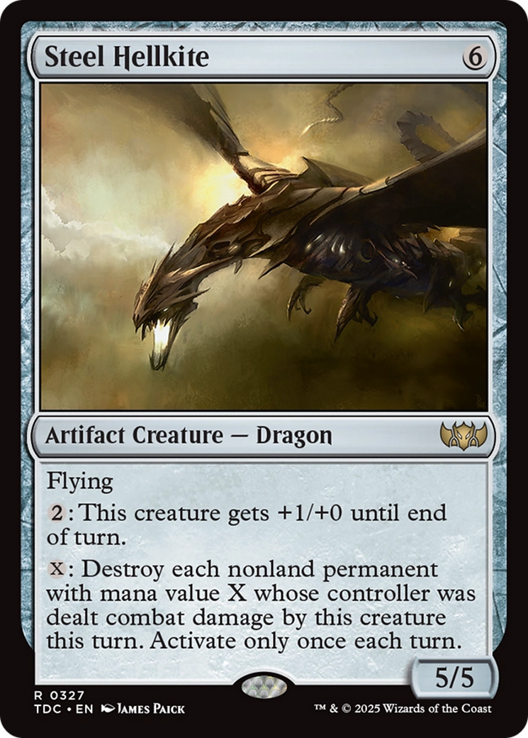 Steel Hellkite [Tarkir: Dragonstorm Commander] | Shuffle n Cut Hobbies & Games