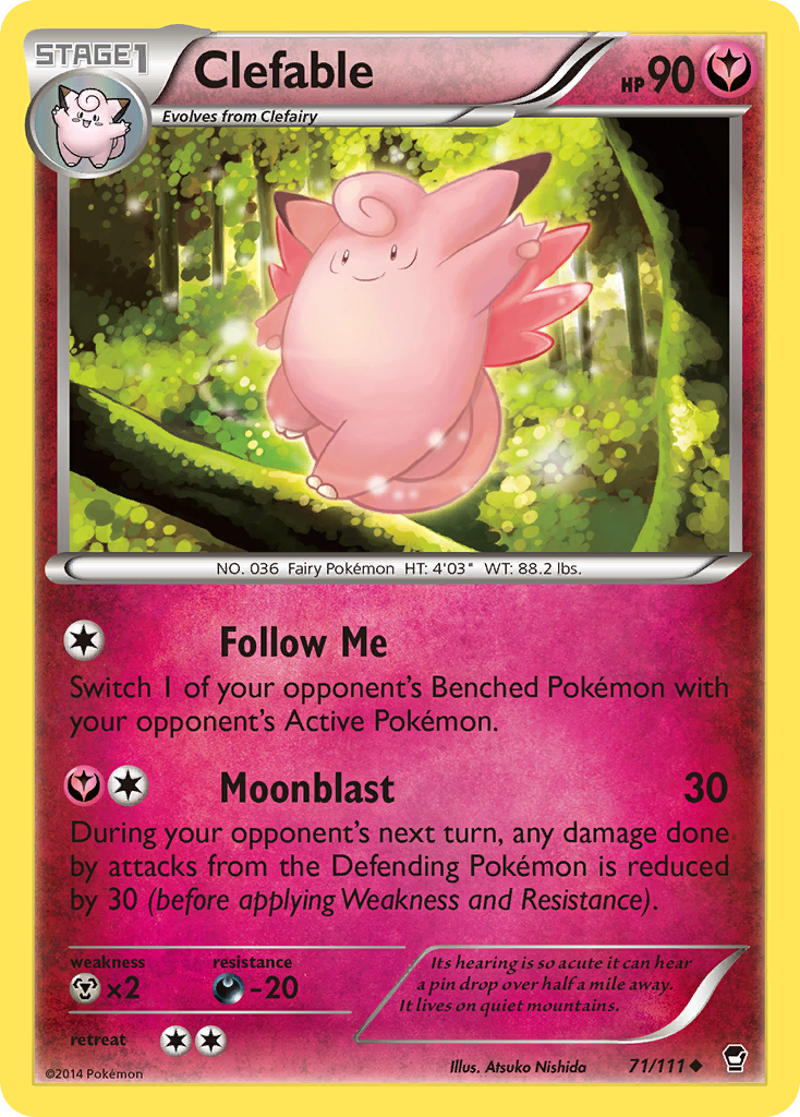 Clefable (71/111) [XY: Furious Fists] | Shuffle n Cut Hobbies & Games