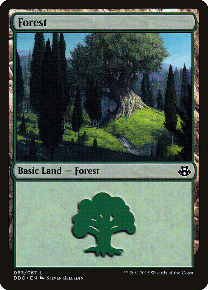 Forest (63) [Duel Decks: Elspeth vs. Kiora] | Shuffle n Cut Hobbies & Games