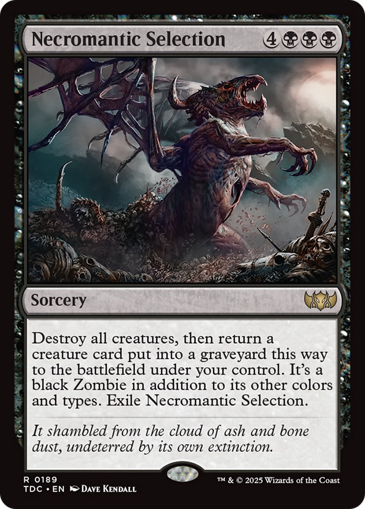 Necromantic Selection [Tarkir: Dragonstorm Commander] | Shuffle n Cut Hobbies & Games