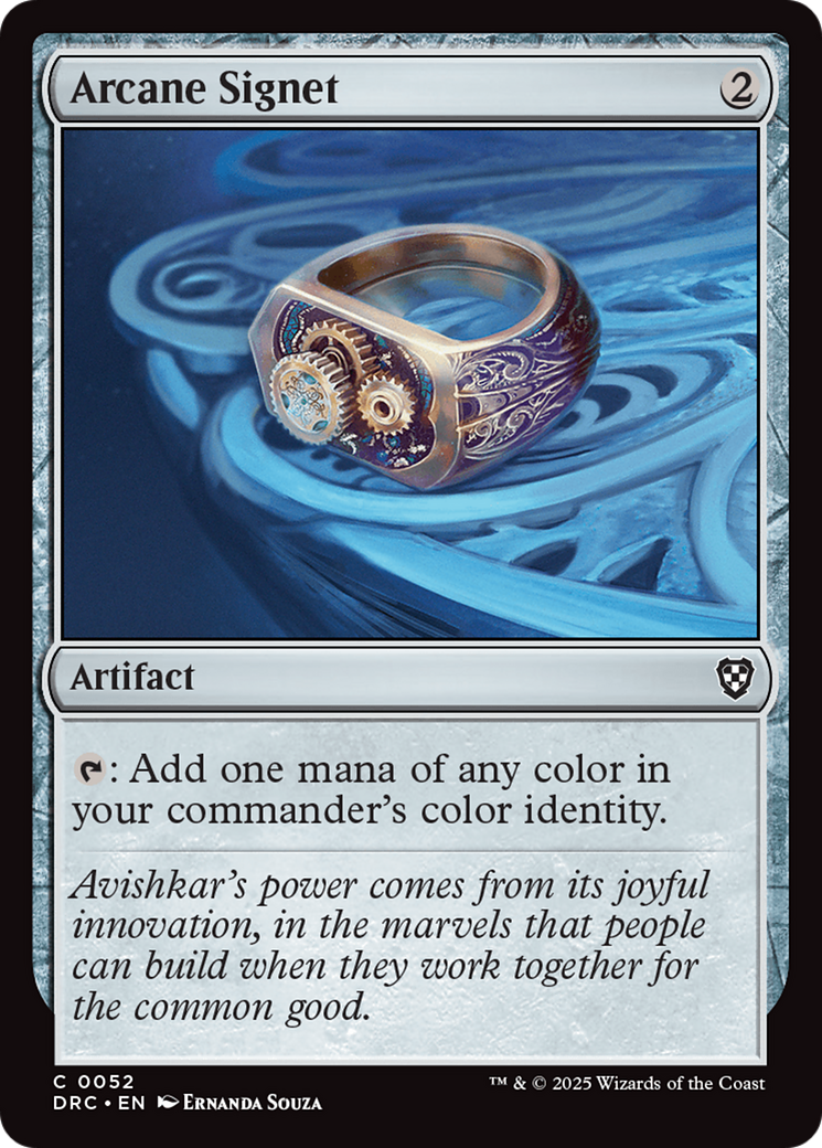 Arcane Signet (0052) [Aetherdrift Commander] | Shuffle n Cut Hobbies & Games