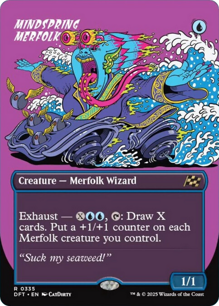 Mindspring Merfolk (Borderless) [Aetherdrift] | Shuffle n Cut Hobbies & Games