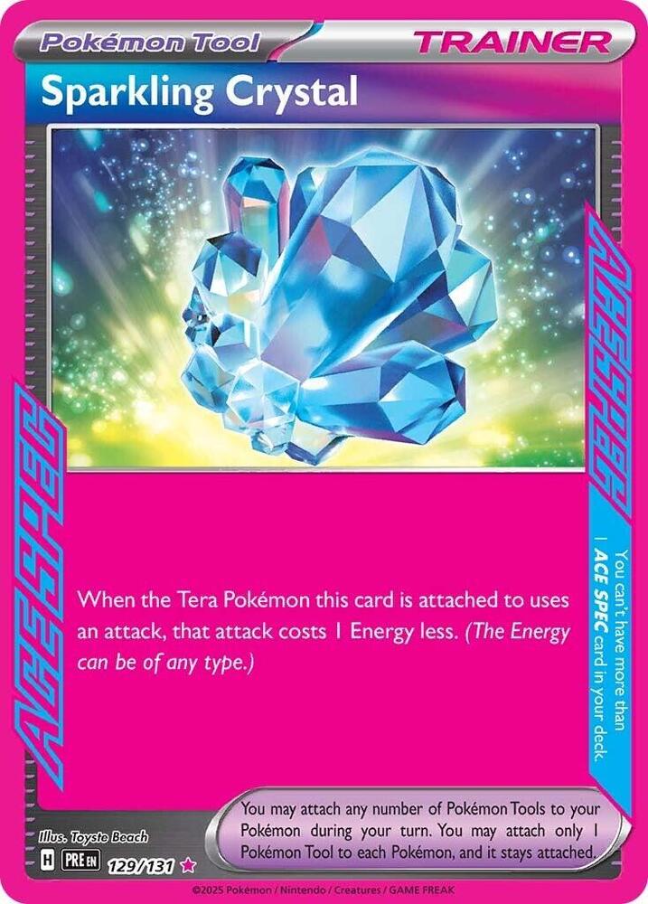 Sparkling Crystal (129/131) [Scarlet & Violet: Prismatic Evolutions] | Shuffle n Cut Hobbies & Games