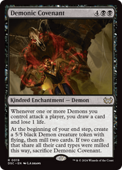 Demonic Covenant [Duskmourn: House of Horror Commander] | Shuffle n Cut Hobbies & Games