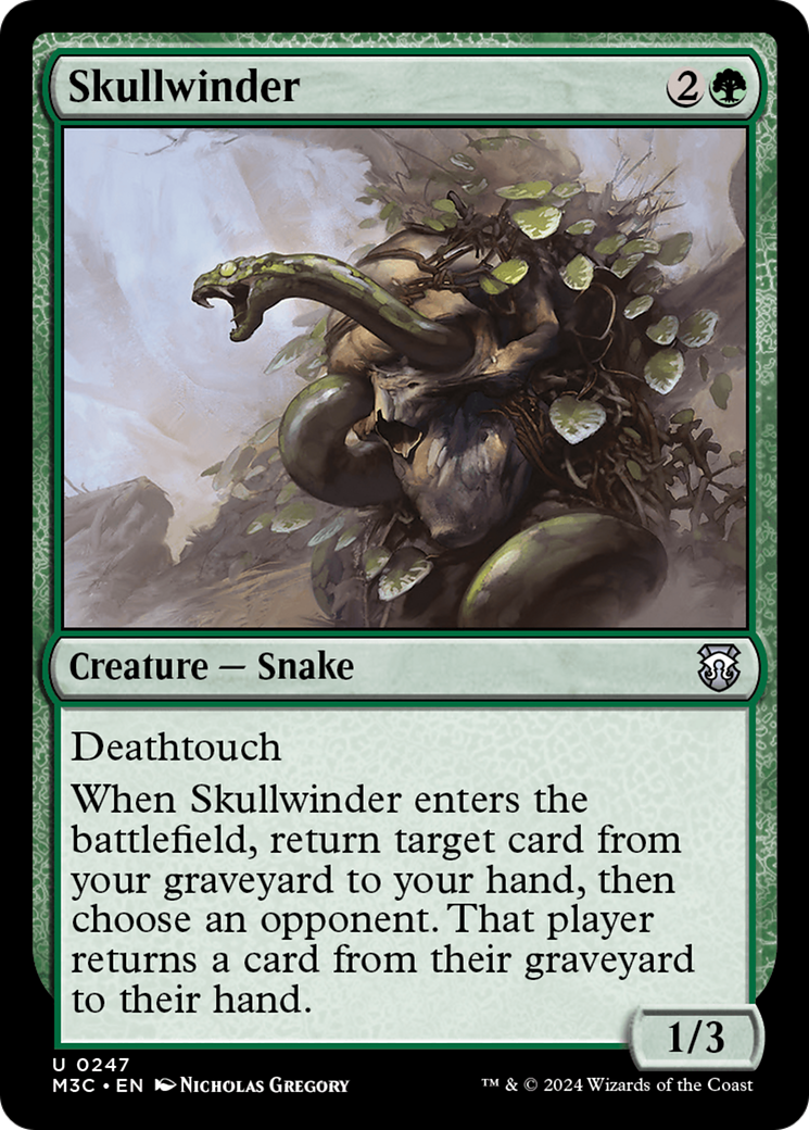 Skullwinder (Ripple Foil) [Modern Horizons 3 Commander] | Shuffle n Cut Hobbies & Games