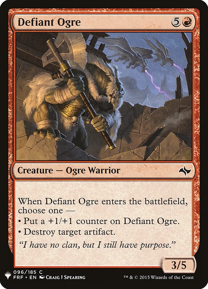 Defiant Ogre [Mystery Booster] | Shuffle n Cut Hobbies & Games