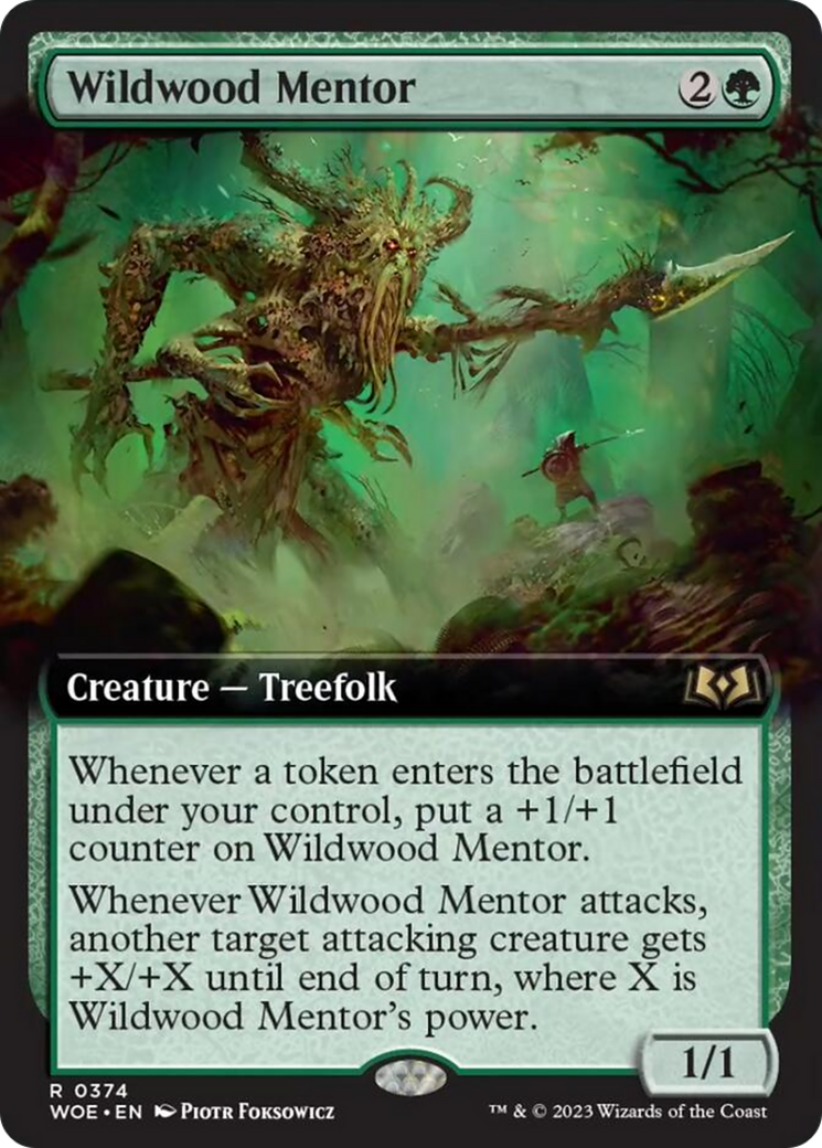 Wildwood Mentor (Extended Art) [Wilds of Eldraine] | Shuffle n Cut Hobbies & Games