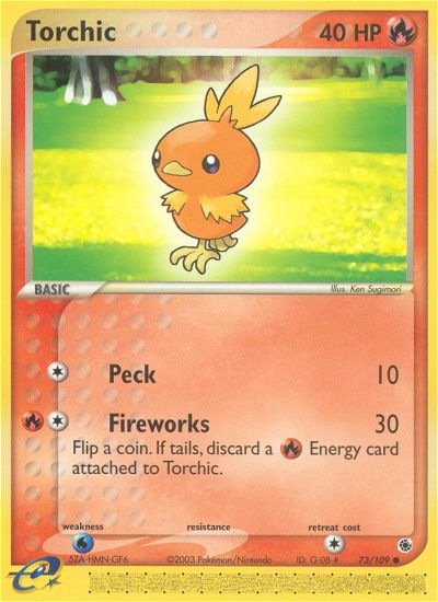 Torchic (73/109) [EX: Ruby & Sapphire] | Shuffle n Cut Hobbies & Games