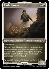 Layla Hassan (Foil Etched) [Assassin's Creed] | Shuffle n Cut Hobbies & Games