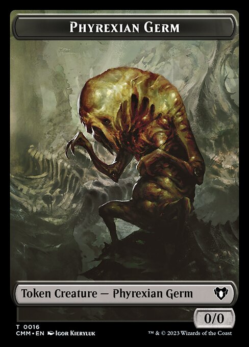 Eldrazi Spawn // Phyrexian Germ Double-Sided Token [Commander Masters Tokens] | Shuffle n Cut Hobbies & Games