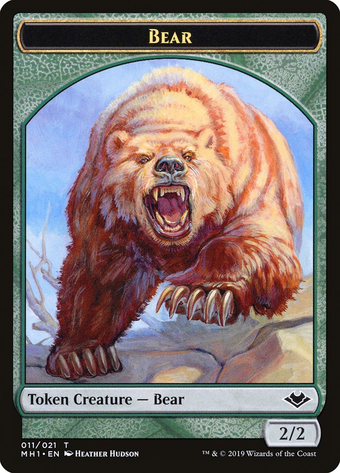 Bear Token [Modern Horizons Tokens] | Shuffle n Cut Hobbies & Games