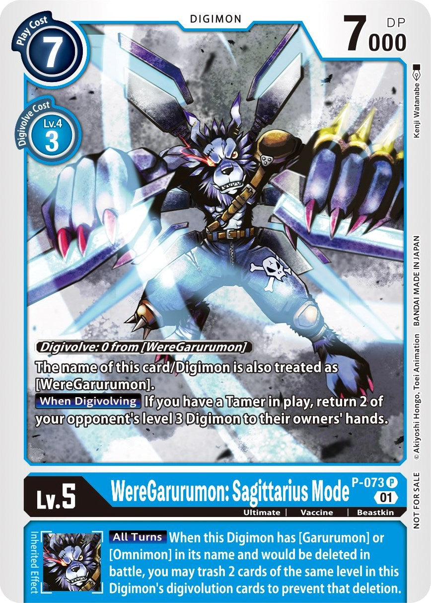 WereGarurumon: Sagittarius Mode [P-073] (Update Pack) [Promotional Cards] | Shuffle n Cut Hobbies & Games