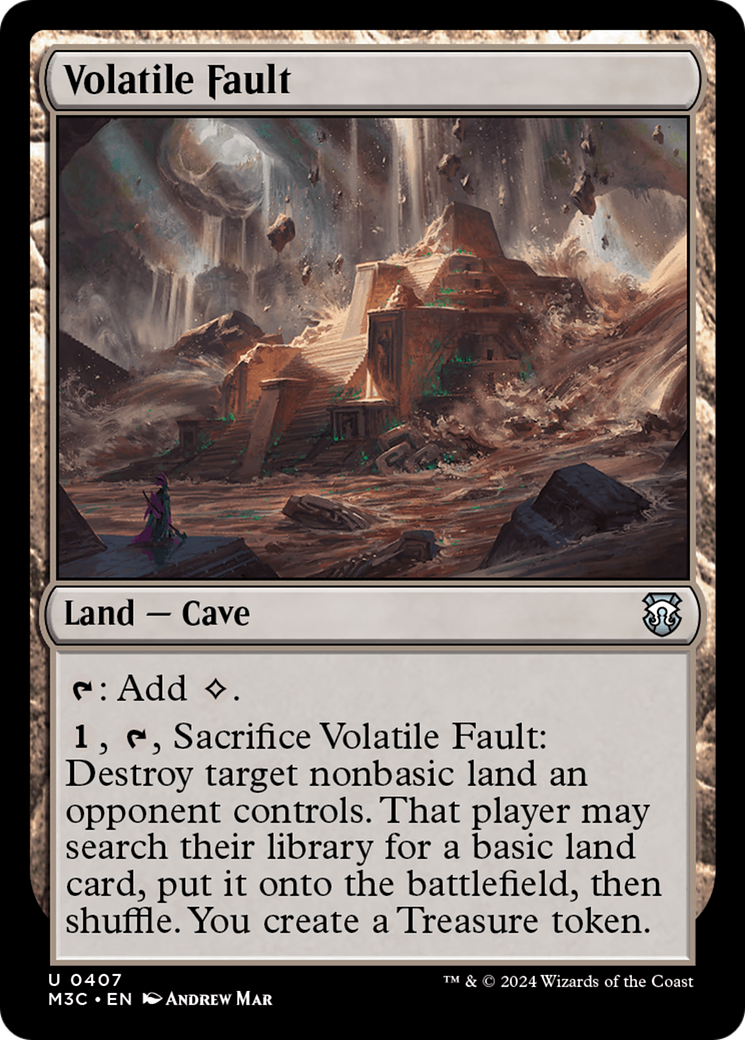 Volatile Fault (Ripple Foil) [Modern Horizons 3 Commander] | Shuffle n Cut Hobbies & Games