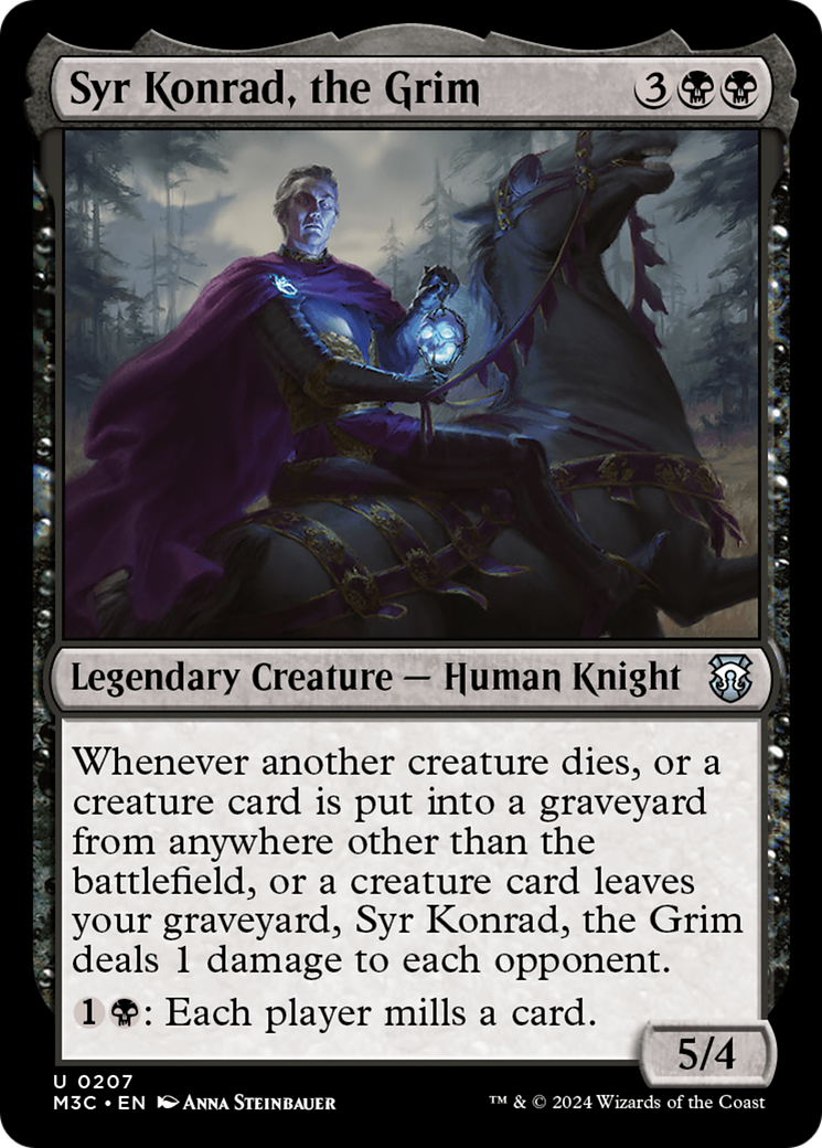 Syr Konrad, the Grim (Ripple Foil) [Modern Horizons 3 Commander] | Shuffle n Cut Hobbies & Games