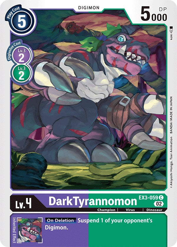 DarkTyrannomon [EX3-059] [Draconic Roar] | Shuffle n Cut Hobbies & Games