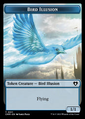 Treasure // Bird Illusion Double-Sided Token [Commander Masters Tokens] | Shuffle n Cut Hobbies & Games