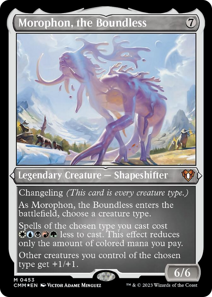 Morophon, the Boundless (Foil Etched) [Commander Masters] | Shuffle n Cut Hobbies & Games