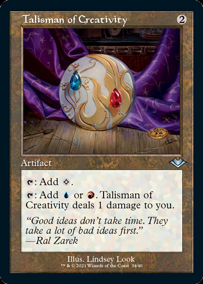 Talisman of Creativity (Retro Foil Etched) [Modern Horizons] | Shuffle n Cut Hobbies & Games