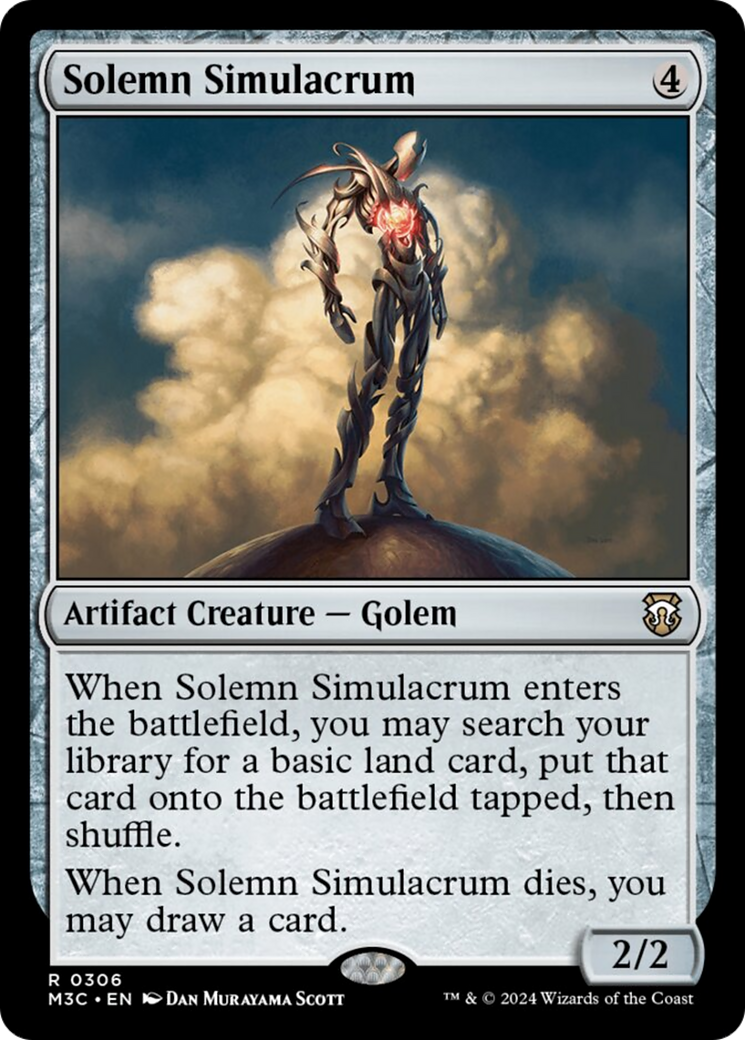 Solemn Simulacrum [Modern Horizons 3 Commander] | Shuffle n Cut Hobbies & Games