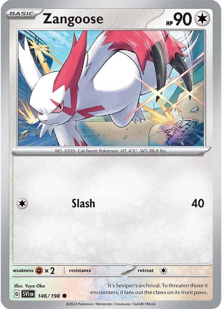 Zangoose (146/198) [Scarlet & Violet: Base Set] | Shuffle n Cut Hobbies & Games