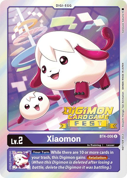 Xiaomon [BT4-006] (Digimon Card Game Fest 2022) [Great Legend Promos] | Shuffle n Cut Hobbies & Games