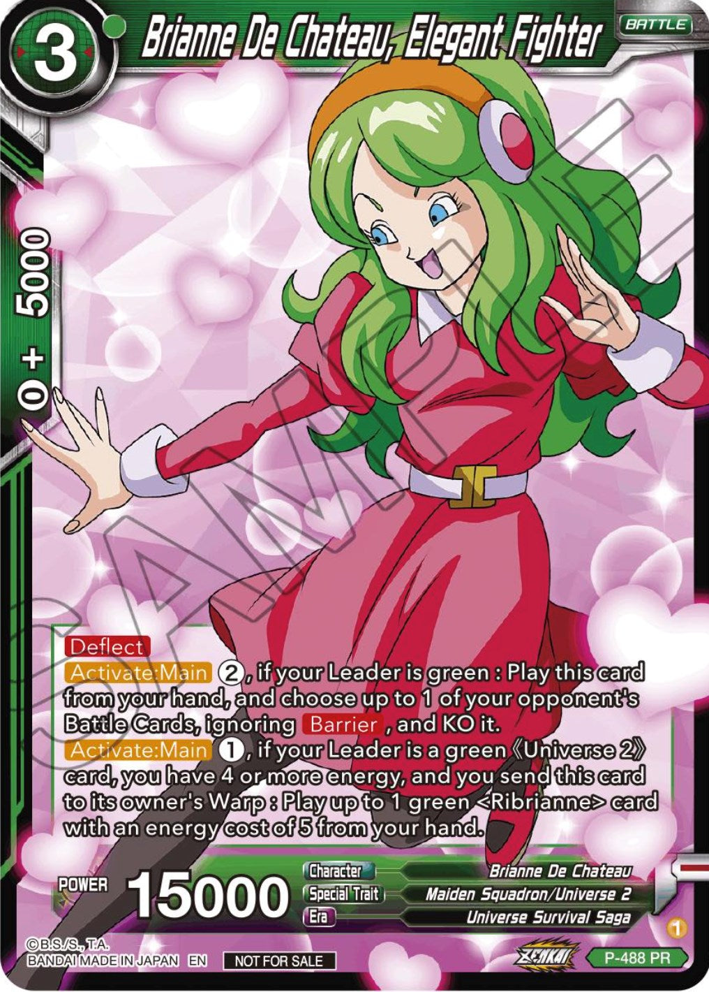 Brianne De Chateau, Elegant Fighter (Zenkai Series Tournament Pack Vol.3) (P-488) [Tournament Promotion Cards] | Shuffle n Cut Hobbies & Games