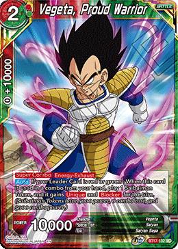 Vegeta, Proud Warrior (BT17-132) [Ultimate Squad] | Shuffle n Cut Hobbies & Games