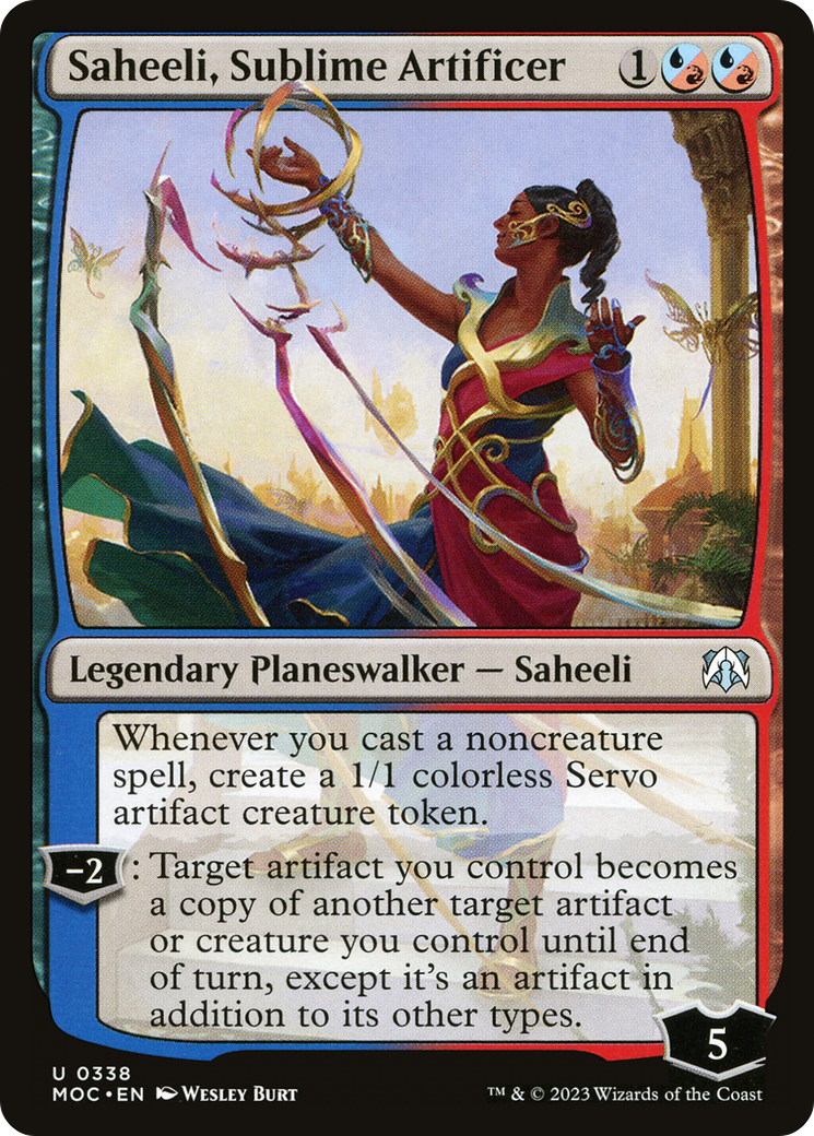 Saheeli, Sublime Artificer [March of the Machine Commander] | Shuffle n Cut Hobbies & Games