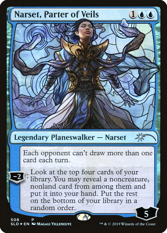 Narset, Parter of Veils (Stained Glass) [Secret Lair Drop Promos] | Shuffle n Cut Hobbies & Games