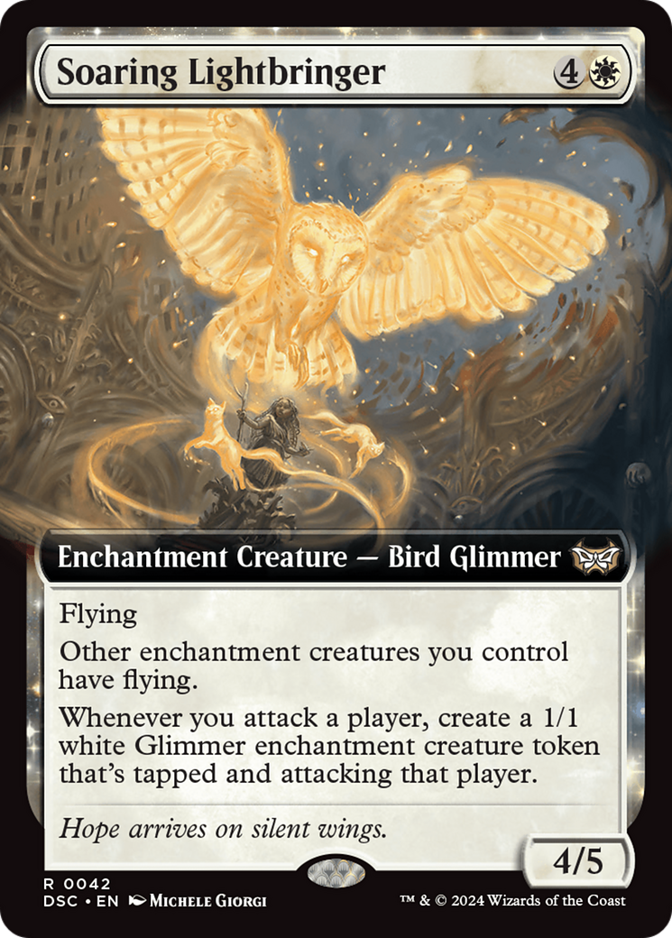 Soaring Lightbringer (Extended Art) [Duskmourn: House of Horror Commander] | Shuffle n Cut Hobbies & Games