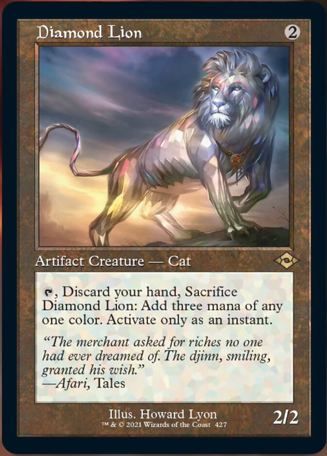 Diamond Lion (Retro Foil Etched) [Modern Horizons 2] | Shuffle n Cut Hobbies & Games