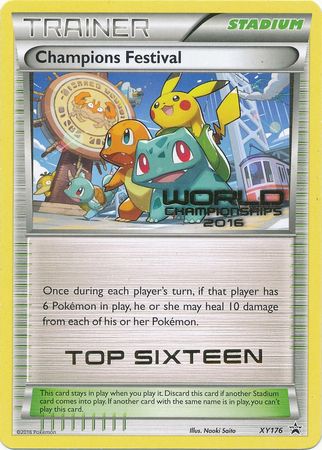 Champions Festival 2016 Top Sixteen (XY176) [XY: Black Star Promos] | Shuffle n Cut Hobbies & Games