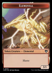 Clue // Elemental (0025) Double-Sided Token [Commander Masters Tokens] | Shuffle n Cut Hobbies & Games