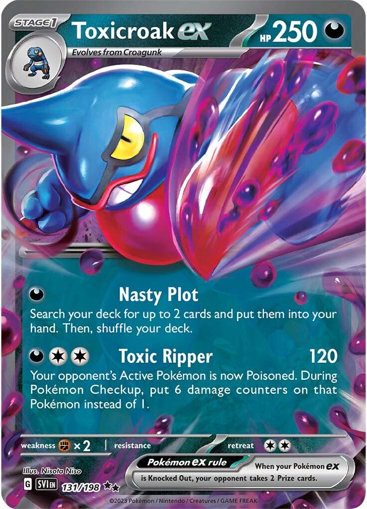 Toxicroak ex (131/198) [Scarlet & Violet: Base Set] | Shuffle n Cut Hobbies & Games