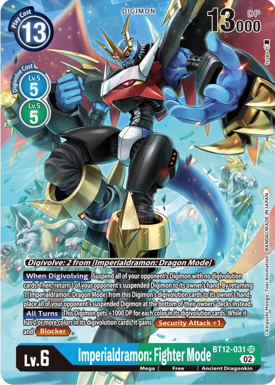 Imperialdramon: Fighter Mode [BT12-031] (Alternate Art) [Across Time] | Shuffle n Cut Hobbies & Games