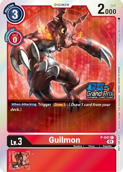 Guilmon [P-041] (Grand Prix 2022) [Promotional Cards] | Shuffle n Cut Hobbies & Games