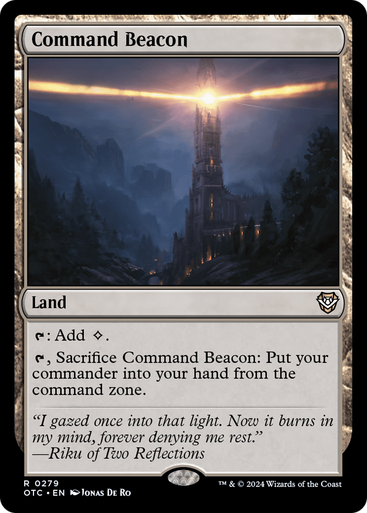 Command Beacon [Outlaws of Thunder Junction Commander] | Shuffle n Cut Hobbies & Games