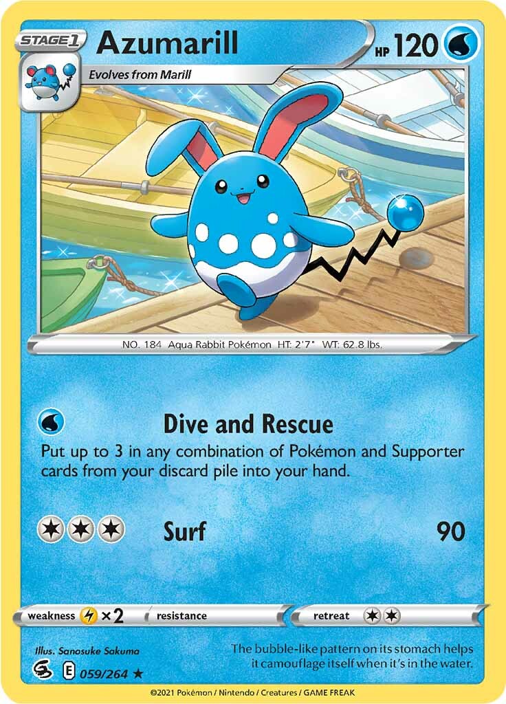 Azumarill (059/264) [Sword & Shield: Fusion Strike] | Shuffle n Cut Hobbies & Games