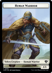 Human Warrior // Zombie Army Double-Sided Token [Commander Masters Tokens] | Shuffle n Cut Hobbies & Games