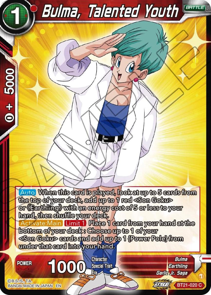 Bulma, Talented Youth (BT21-020) [Wild Resurgence] | Shuffle n Cut Hobbies & Games