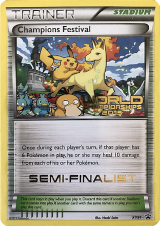 Champions Festival (XY91) (2015 Semi-Finalist) [XY: Black Star Promos] | Shuffle n Cut Hobbies & Games