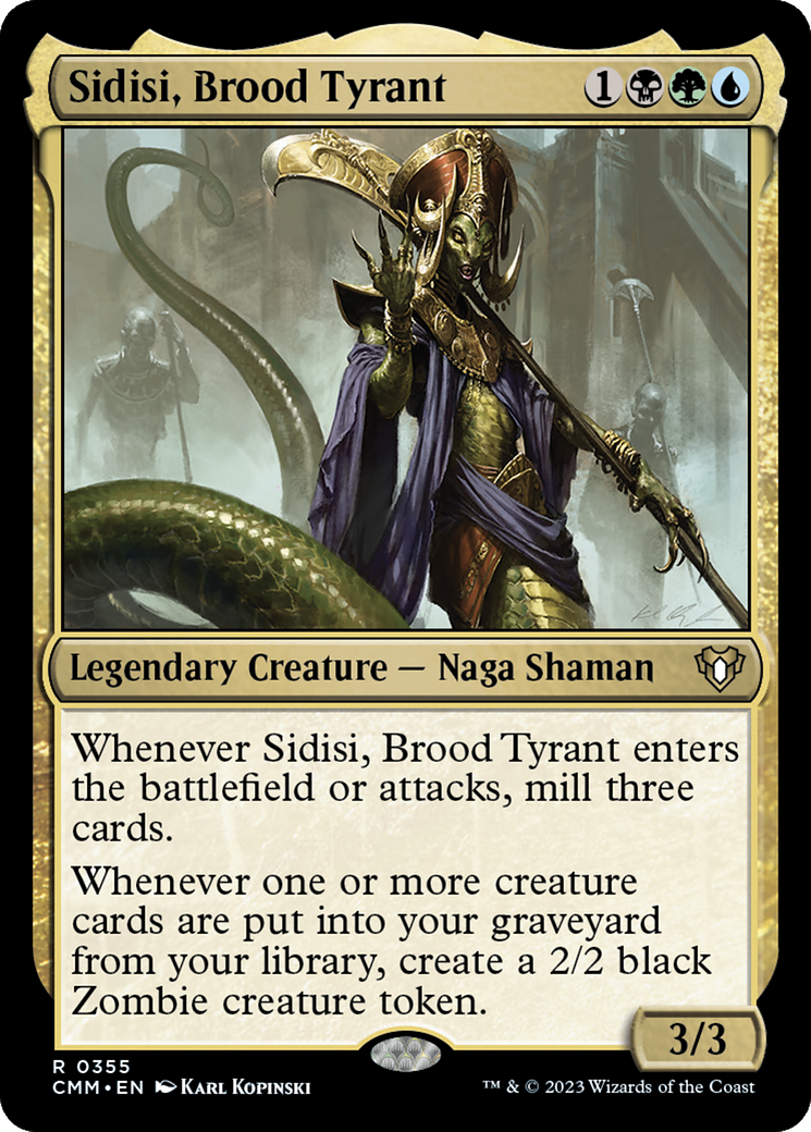 Sidisi, Brood Tyrant [Commander Masters] | Shuffle n Cut Hobbies & Games