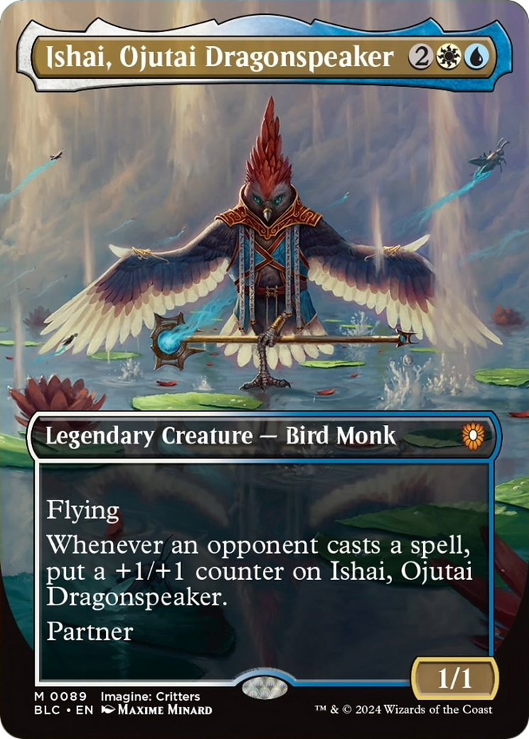 Ishai, Ojutai Dragonspeaker (Borderless) [Bloomburrow Commander] | Shuffle n Cut Hobbies & Games