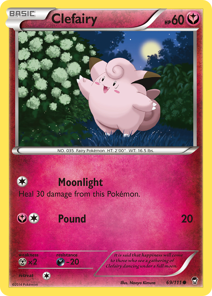 Clefairy (69/111) [XY: Furious Fists] | Shuffle n Cut Hobbies & Games